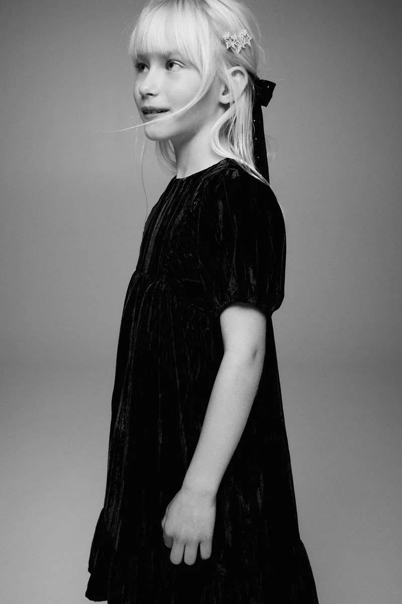 H&M Crushed-velvet dress